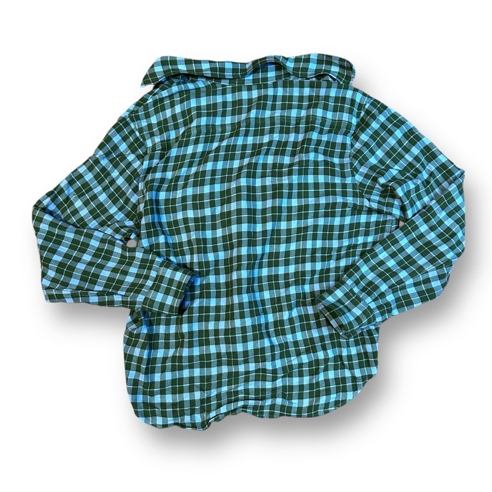 Aritzia Wilfred Free Plaid Button Down Shirt Blue and Green Size Small - Picture 6 of 8
